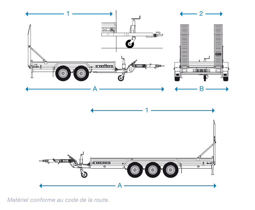 Remorque fixe PL permet le transport de toutes charges - HUBIÈRE